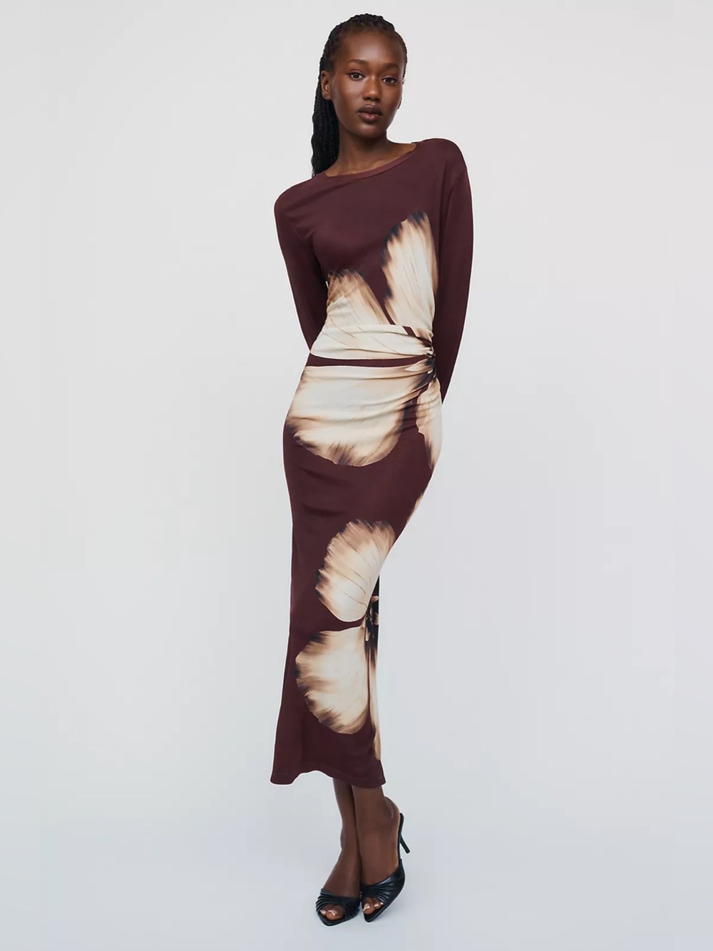 NWT Farm Rio x Anthropologie Side Cutout Midi Dress